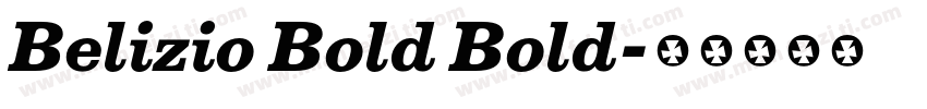 Belizio Bold Bold字体转换